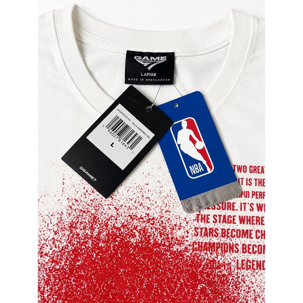 NBA Chicago Bulls Game 7 Graphic T-Shirt White Large Win Or Go Home Mens New - Picture 5 of 5